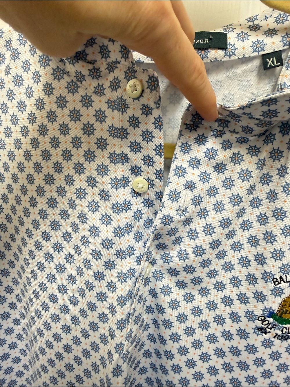 Turtleson Wheel Pattern Polo - Picture 5 of 11